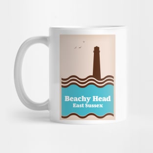Beachy head East Sussex travel poster Mug